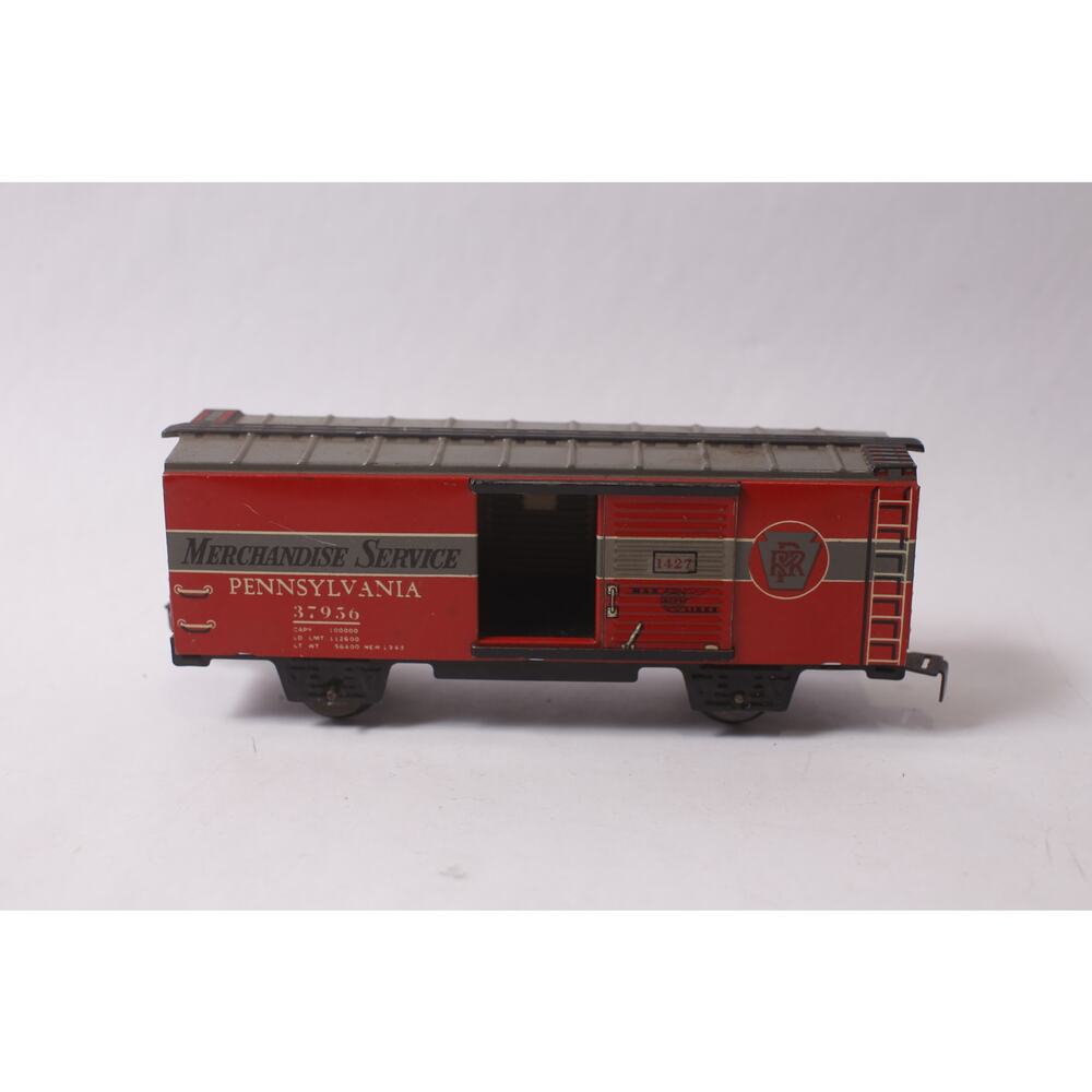 Marx O Gauge 37956 PRR Merchandise Service Boxcar Retro Tin Toy~ 260302-WH 1010